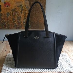 Kate Spade Leather Handbag Tote Black